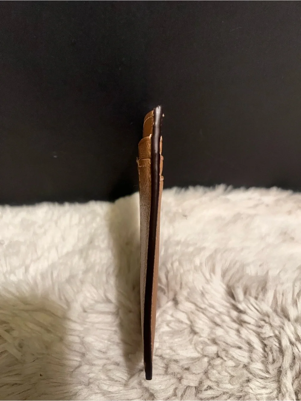 Calvin Klein Men's Brown Saffiano Leather Card Sleeve
